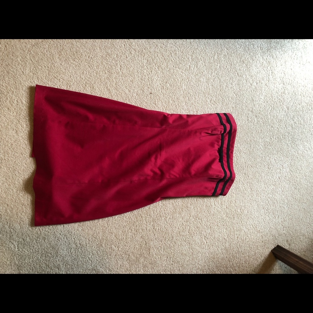 Red mini dress